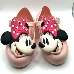 Mini Melissa Pink Minnie Mouse Shoes- Size 11- In Great Condition